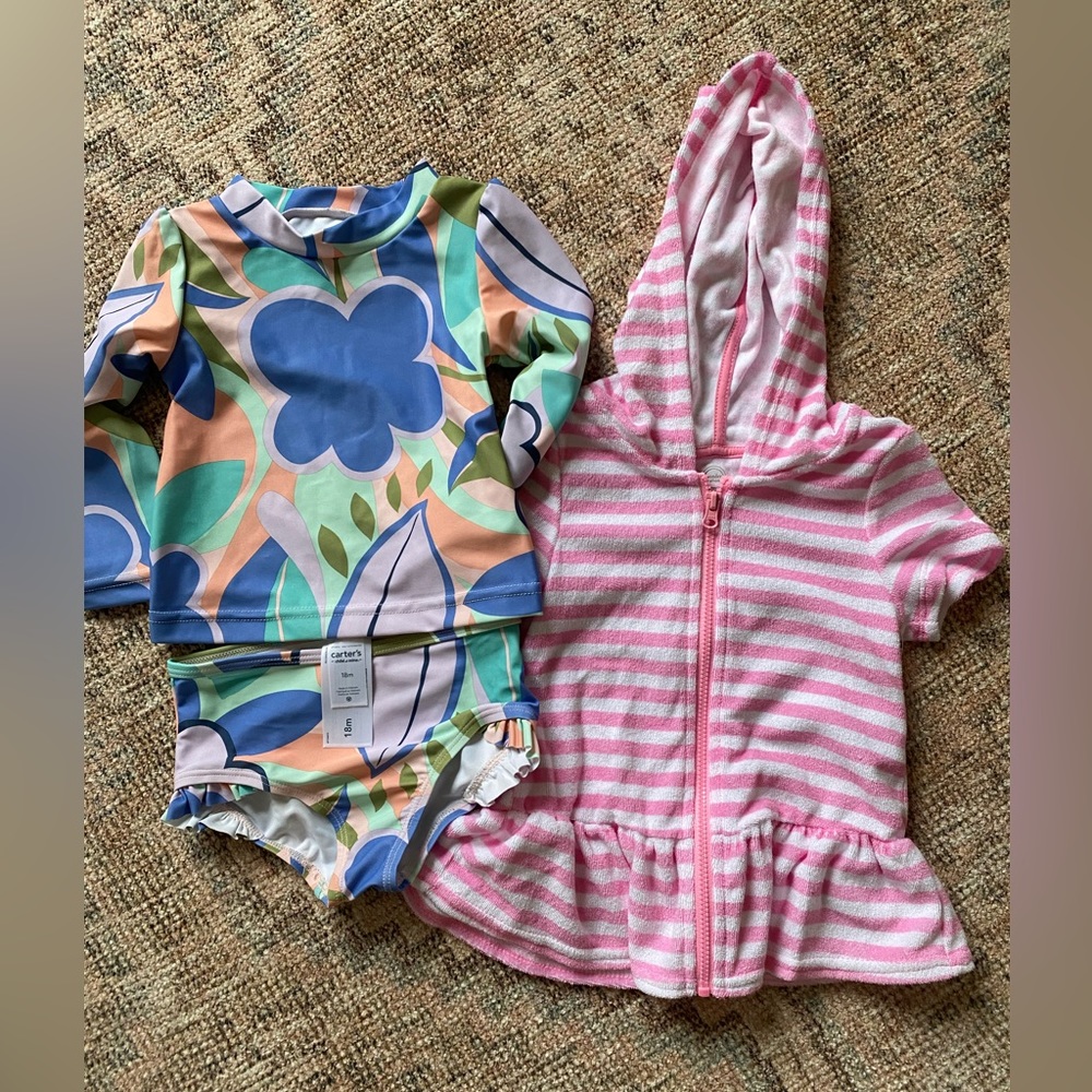 NWT swimsuit set 12-18 month